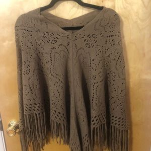 Light brown poncho